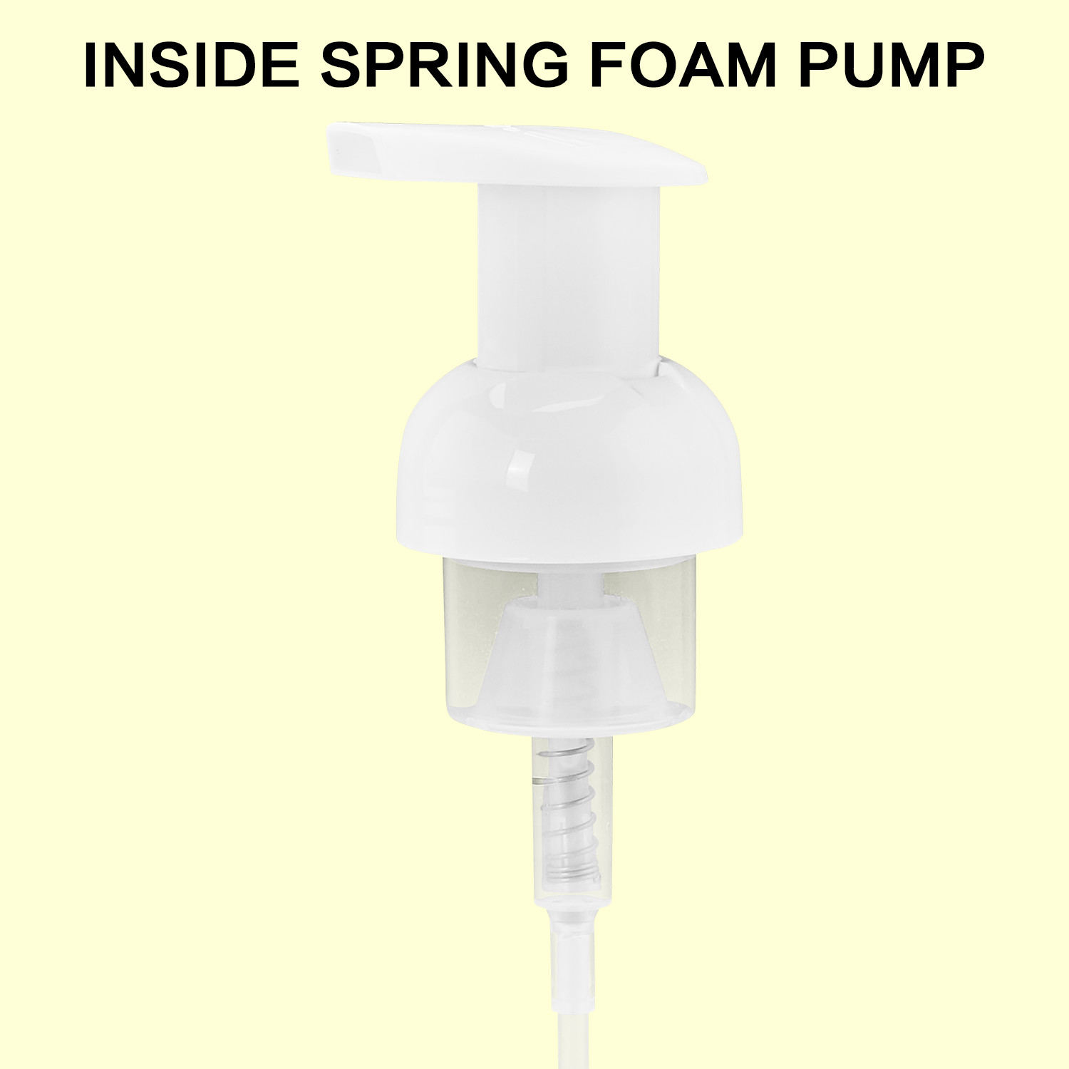 Eco-Friendly Foaming Pump for Hospital Equipment Sleek Design 43/410 40/410 Inside Spring