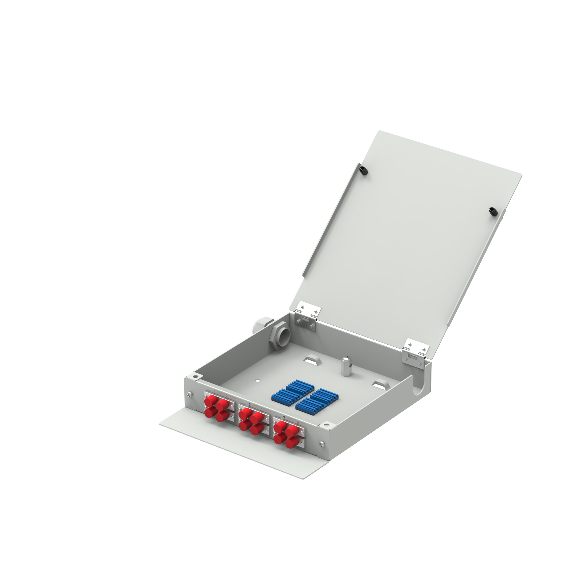 ODN Network 12 Cores FC UPC Fiber Optic Distribution Box Used for FTTH/FTTX Terminal