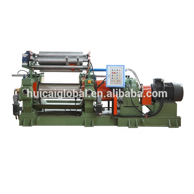 XK-400 Rubber Two Roll Open Mixing Mill and for Manufacturing Plant in Blue/Green