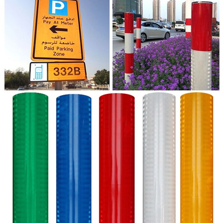 Customized EGP Reflective Sign Vinyl Sheeting Rolls Micro Prismatic