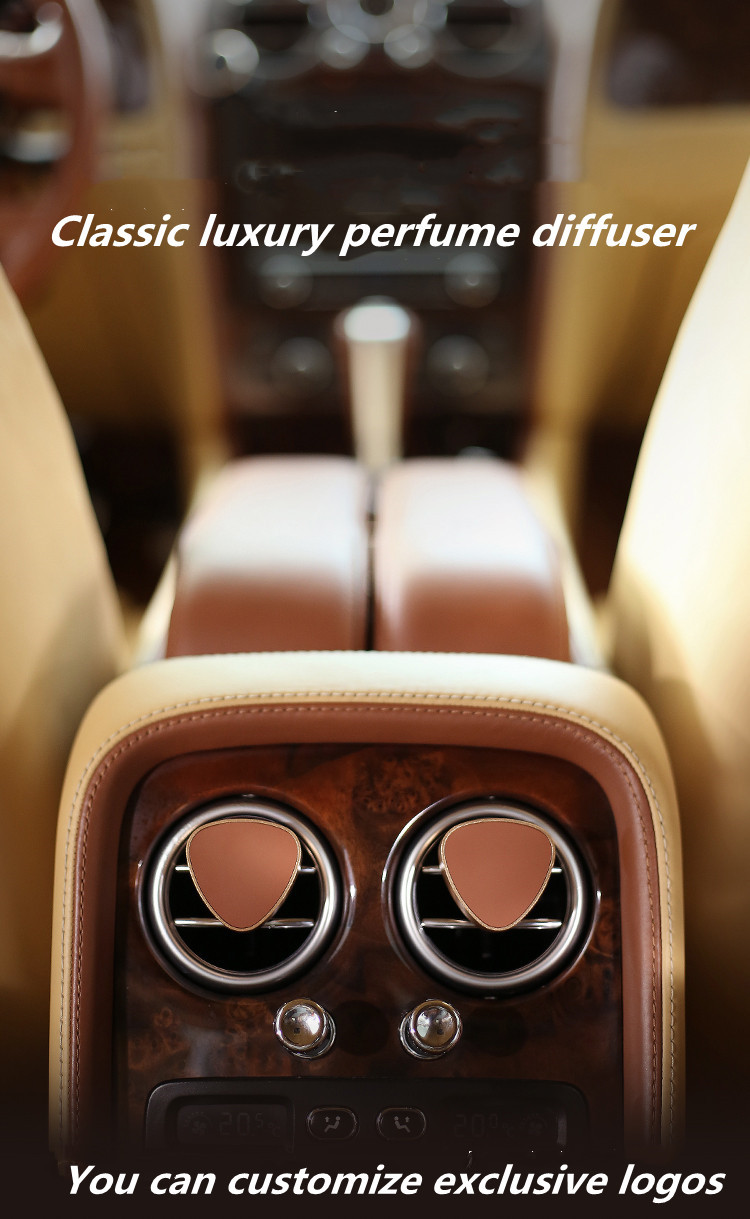 Rose Gold Auto Perfume Diffuser Organic Custom Classic Style Anodized