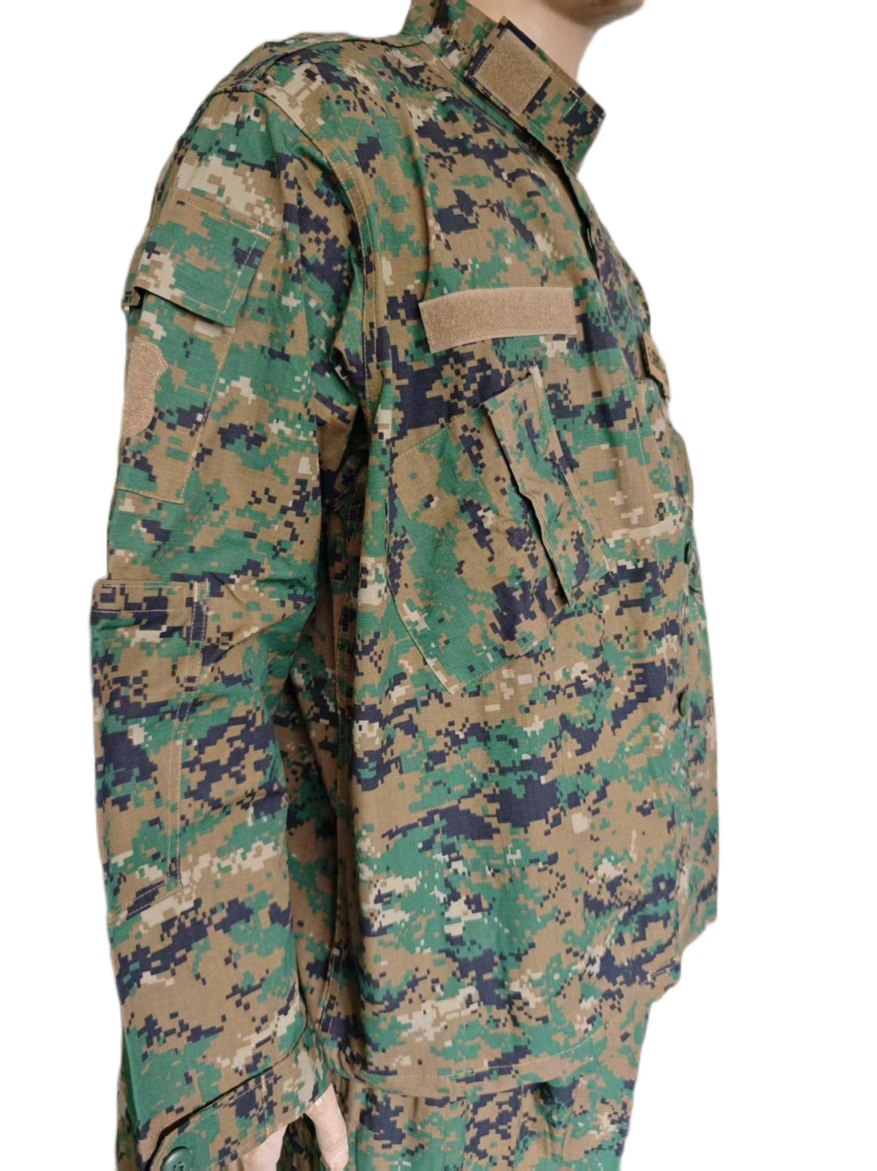 ACU-Green Tactical Field Uniform (50/50 Nylon-Cotton Combat Blend)