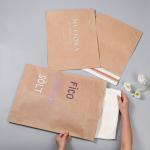 Custom Logo Kraft Paper Bag Recyclable Underwear Packaging Bag Waterproof
