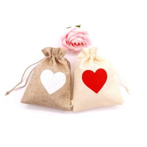 China Multifunctional Fabric Drawstring Gift Bags Jute Drawstring Pouch wholesale