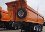 Heavy Load Tipper Truck Trailer 4 Axles Carbon Steel U Type