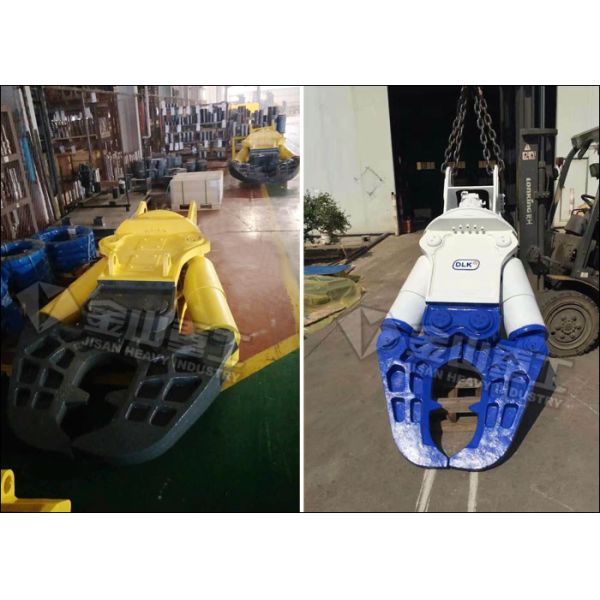 Powerful Excavator Concrete Crusher , Volvo Concrete Crusher For Excavator