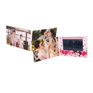 China Personalized names LCD wedding photo album video for LCD video greeting card invitation wholesale