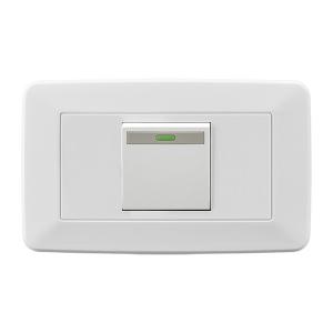 China Electrical Light Switch Silver Contacting Point , Household 1 Gang One Way Switch wholesale