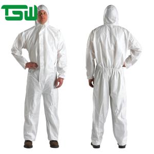 China Breathable SPP Non Woven Disposable Coverall With Zip Velcro wholesale