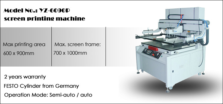 automatic flat 6090 multi color screen printing machine