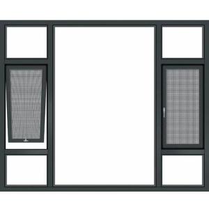China Fluorocarbon Spray Aluminum Top Hung Window Soundproof Insulation wholesale