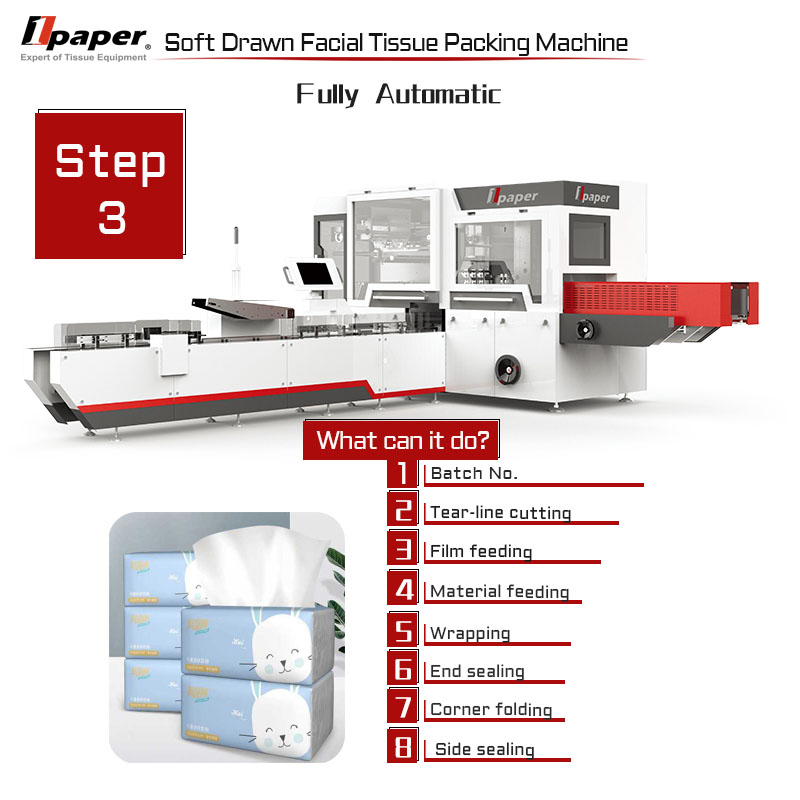 3500 kg Air Consumption 200-260L/min Full Automatic Facial Tissue Machine for Market