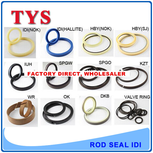 40mm Excavator Hydraulic Piston Seals SPGO Boom Arm Bucket Cylinder Seal Kit