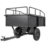 Steel Structure Lawn Tractor Tiller Trailer Garden Dump Truck Steel ATV Dump
