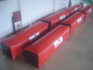 China Red 0.6mm PVC Tarpaulin Inflatable Paintball Bunker wholesale