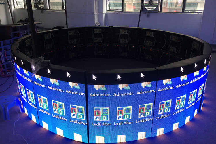 Advertising Flexible LED Monitor , Multiscene Ultra Thin Flexible LED Screen