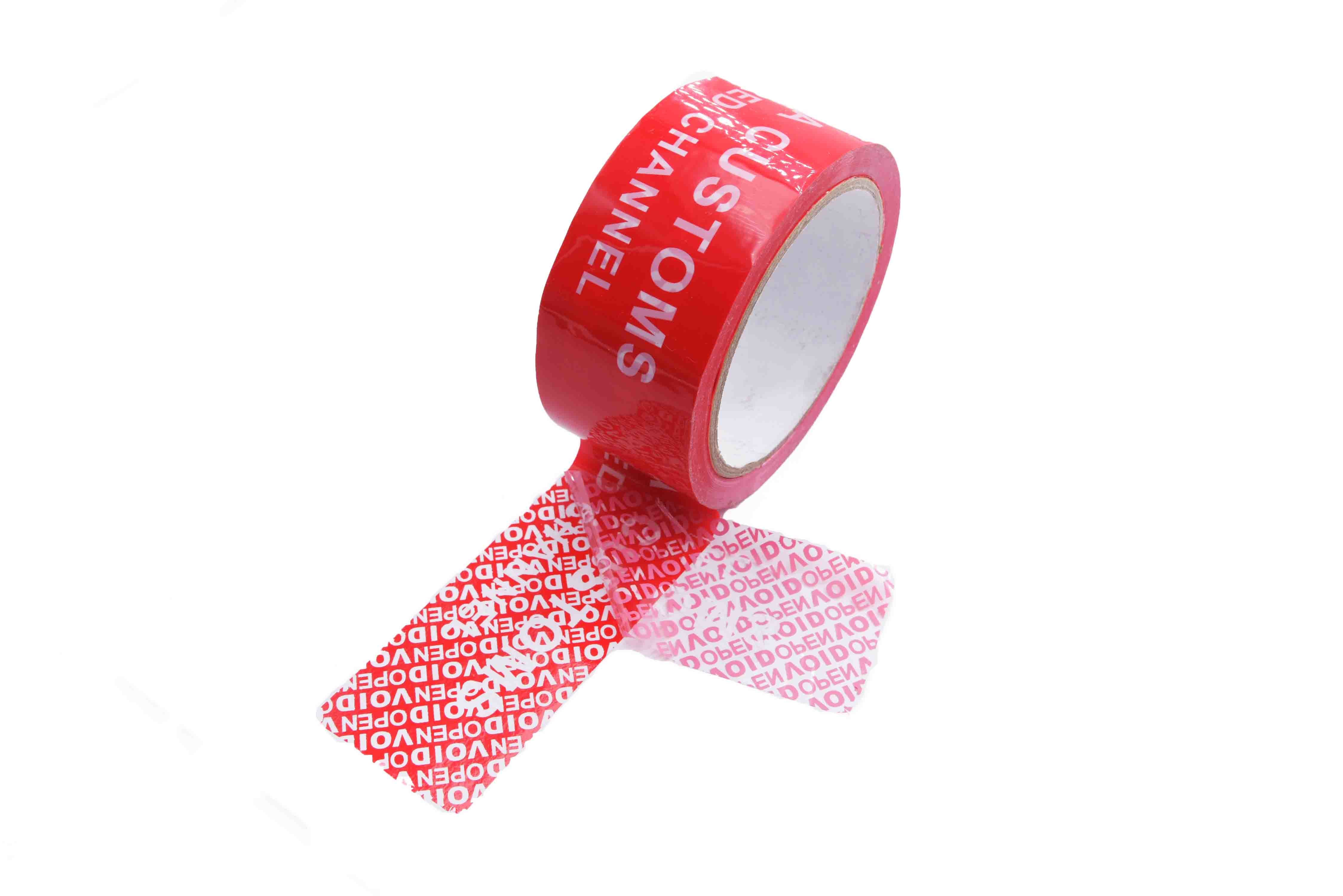 Red Tamper Evident Sealing Warranty VOID OPEN Tape Transfer Security Seal Tape