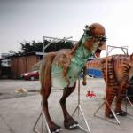 TUV Realistic Dinosaur Costume / Pachycephalosaurus Costume For Shopping Malls