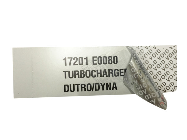 Low Residue VOID Printable Security Labels With Matt / Glossy Silver