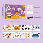 Kids 3D Forest Animal Felt Masks Party Craft Kit 8 Pieces for Christmas Birthday