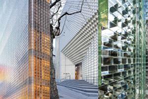 China Hot Melt Glass Partition Walls Patterned Tempered Glass Blocks wholesale