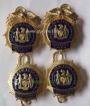 Customized Gold Plated Metal Badge Metal Police Badge/Bodyguard Badge