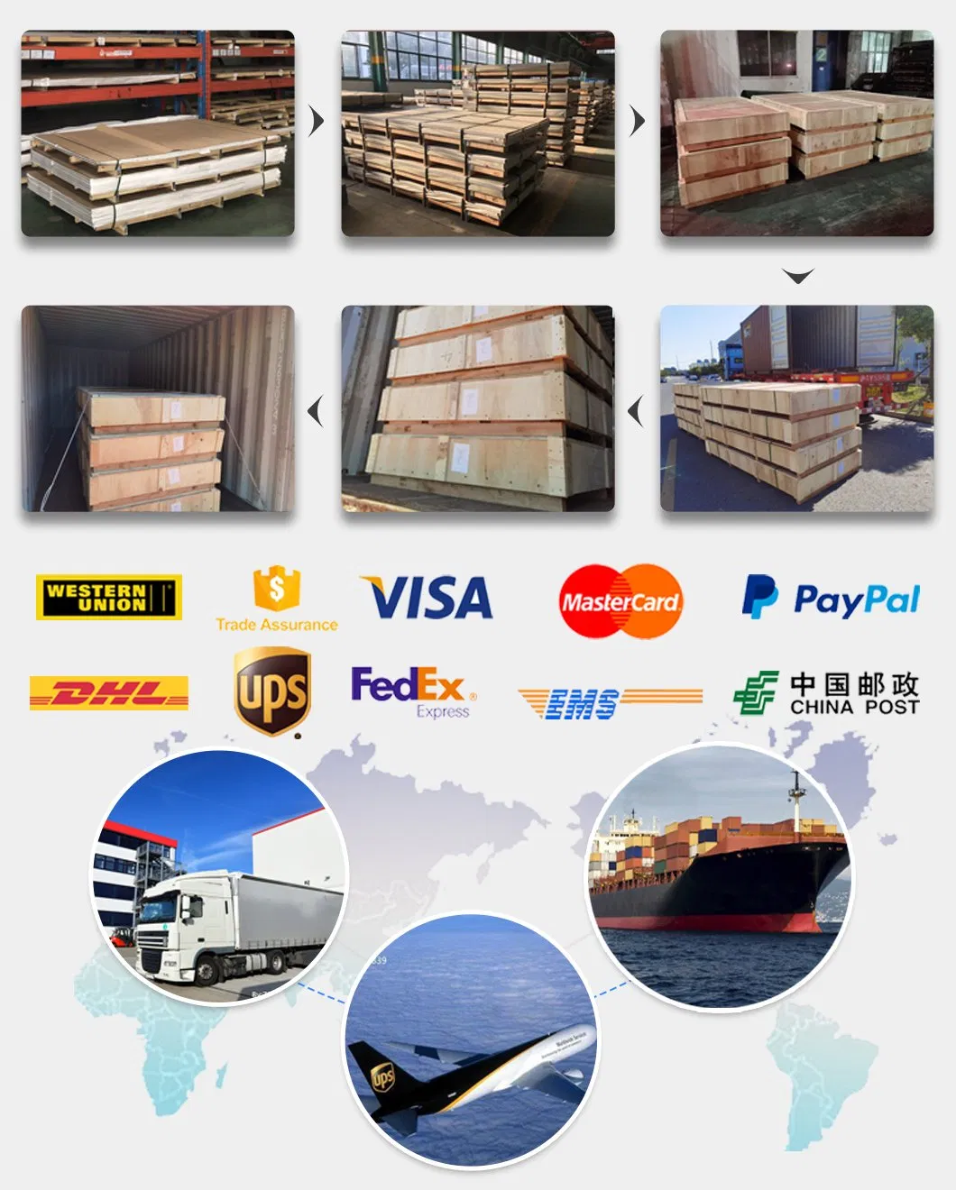 Factory Price SS304 201 316 304L 316L 202 430 4 X 8 FT 2mm 3mm Stainless Steel Sheet Finish Brushed