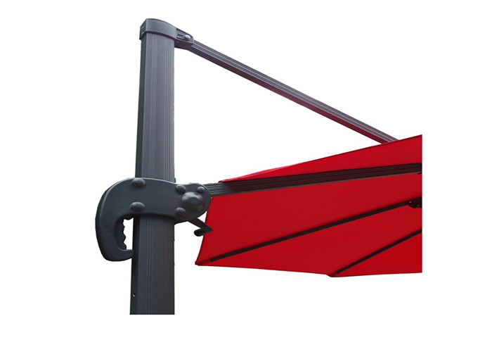 Round Alu Large Offset Patio Umbrella Waterproof Cantilever Parasol