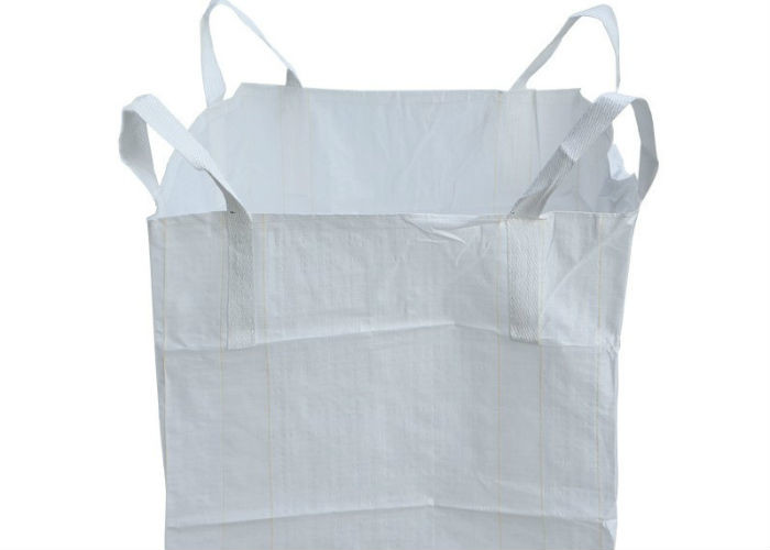 White Container PP Bulk Bag Mechanical Loading And Unloading 700kg / 800kg / 1000kg