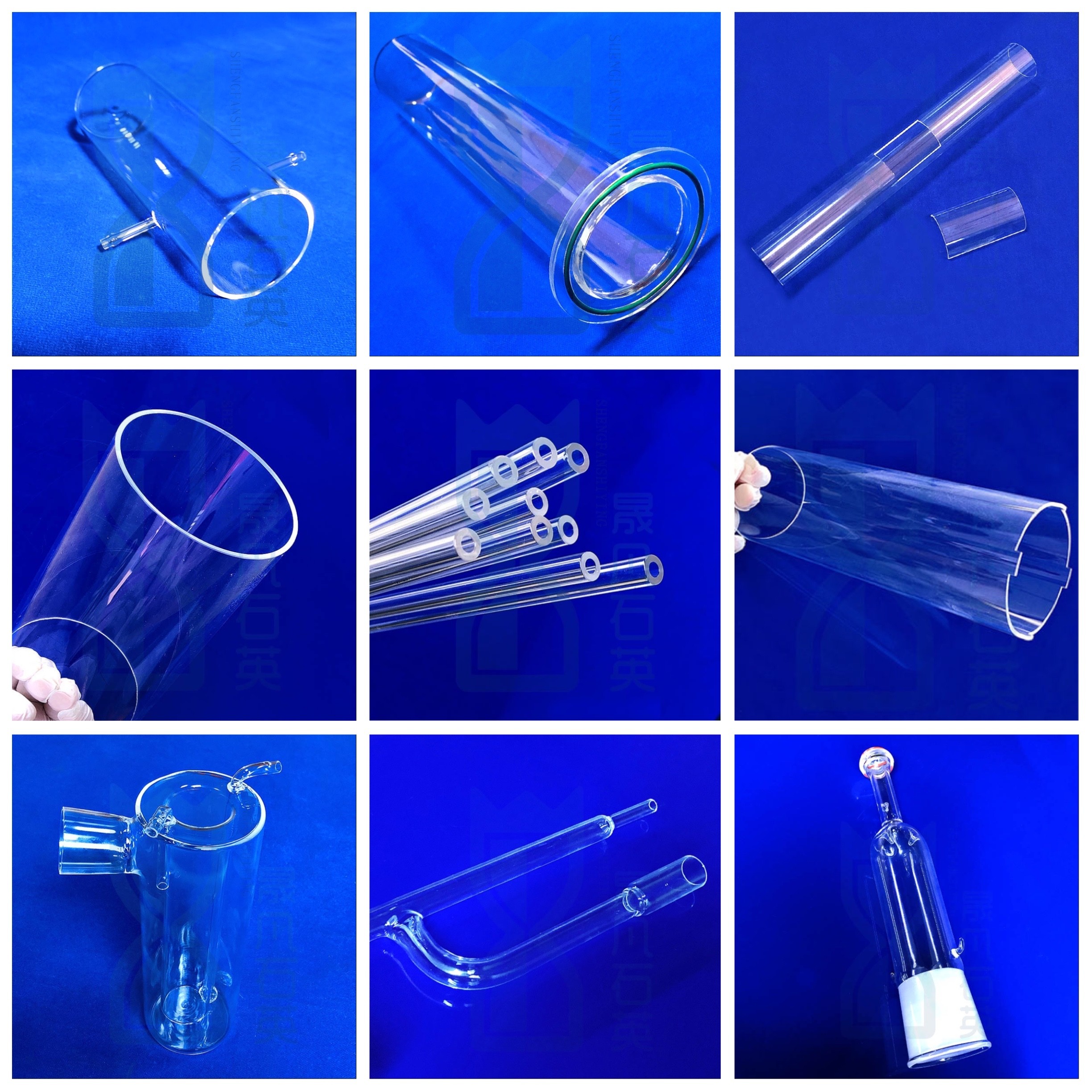 Customized High Quality Clear Quartz Glass Tube With Large Size Diameter Silica Glass