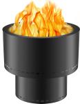 Black Stainless Steel Flame Genie Portable Wood Pellet Camping Stove Smoke Free