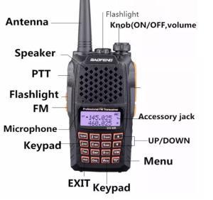 China 5W Outdoor Professional Dual Band Two Way Radio wholesale