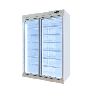 China Commercial -18C Self - Contained Upright Display Glass Door Freezer For Frozen Food wholesale