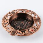 108*109MM Personalized Die Casting Zinc Alloy Cylindrical Metal Pocket Ashtray