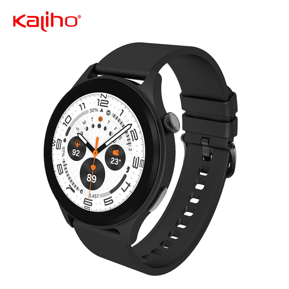 1.46'' IPS Display J12 Stylish Smartwatch Metal Plastic Case Silica Gel Strap Sleep Monitoring CPU Bluetrum AB5681F