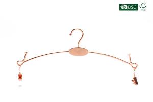 China Betterall Chinese Luxury Copper Lingerie Rose Gold Hanger for Underware wholesale
