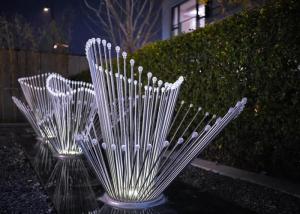 China Modern Outdoor Abstract Metal Sculptures Stainless Steel Handmade Customized wholesale