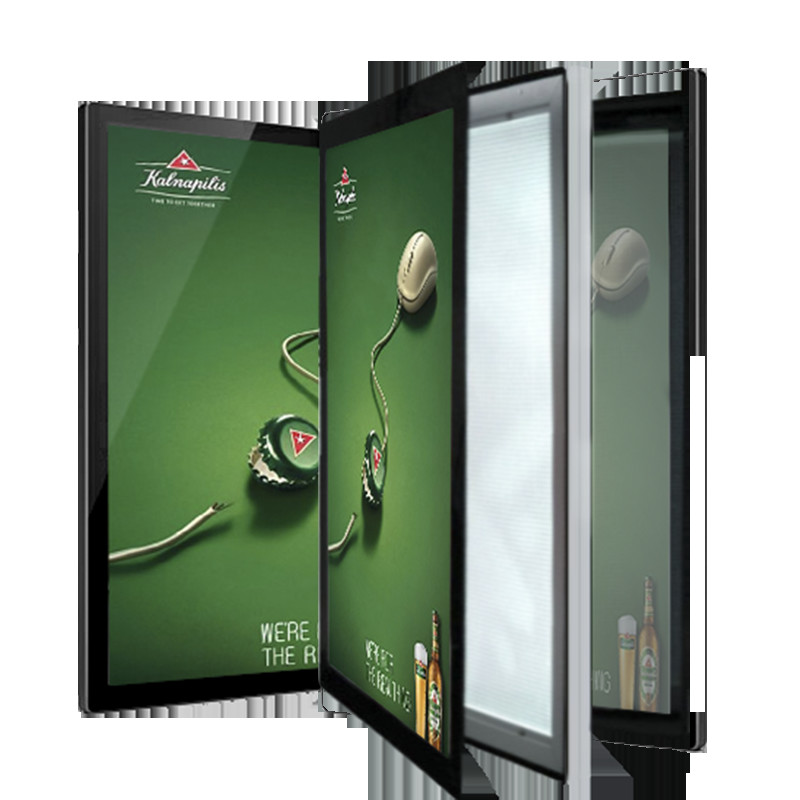 Suction Cup Magnetic Light Box / Advertising LED Poster Display Sign Low Power Consumption