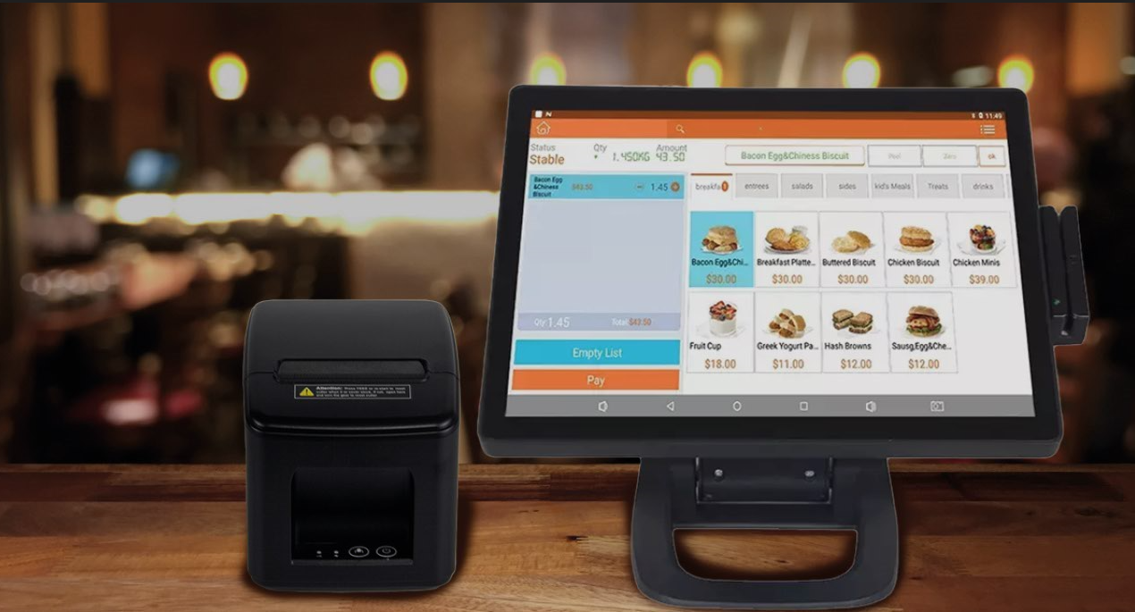Fast Food Direct Thermal Receipt Printer with Printing Speed and Automatic Cutter