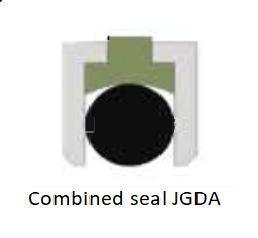 One Way Rod Seals of Jda, Applied to Hydraulic Cylinder