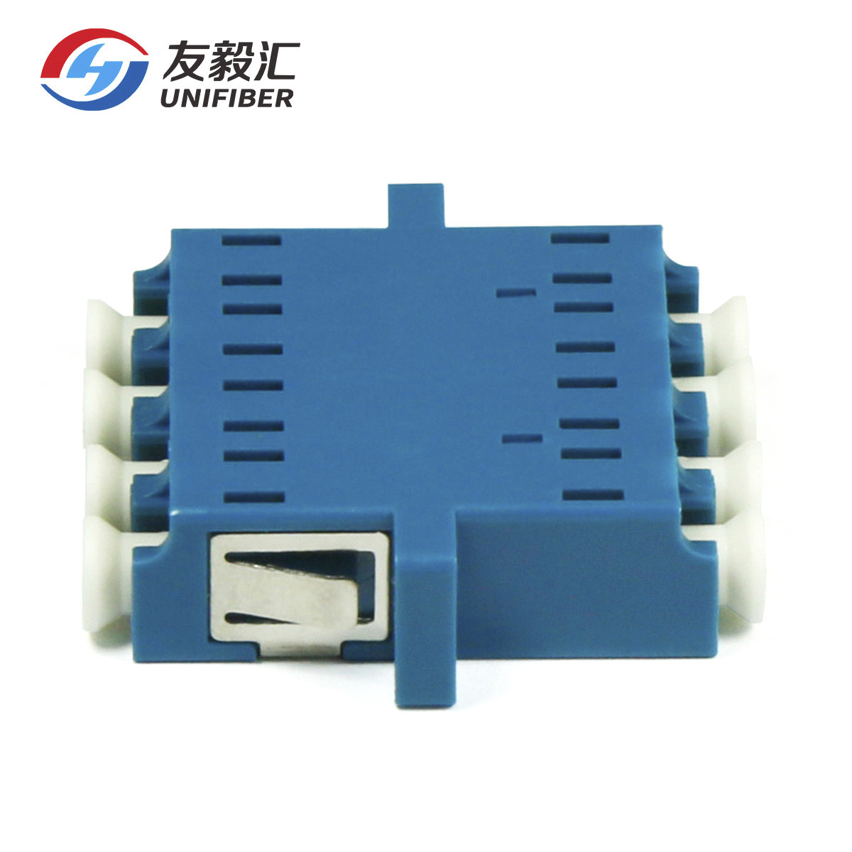 CATV LC/UPC To LC/UPC Quad Fiber Optic Adaptor Bronze Sleeve