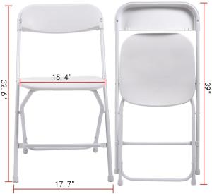China Indoor Outdoor Plastic Folding Chair Stackable White Events Commercial Chair wholesale