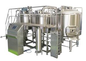 China 1000L Professional Brewing Equipment 316 Stainless Steel With Three Boiling Kettles wholesale
