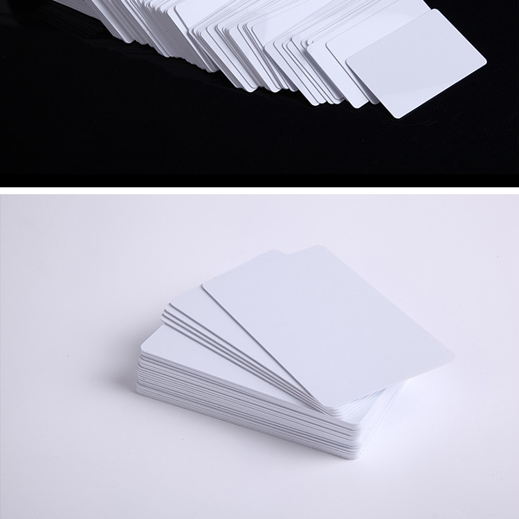 PLASTIC WHITE BLANK THERMAL PRINTING PVC ID CARD with coated film FOR Zebra/Evolis/Fargo/Thermal Printer from China