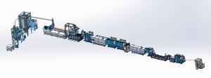 China PET Polyester Strap Manufacturing Machine Electric Heating 120 - 800kg/h wholesale