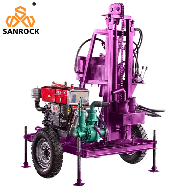 Water Well Borehole Drilling Rig Hydraulic Drilling Rig Trailer Mounted Water Well Drilling Rigs