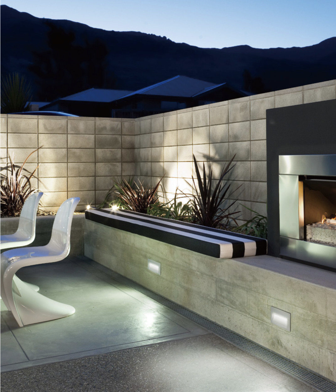 Outdoor LED Step Lights 6W 10W IP54 Multi Black White Grey Finish Small Size Big Size