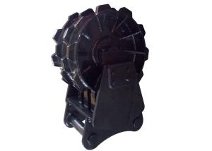 China 20 Ton Compaction Wheel Excavator Attachment Rotating Q345B Material wholesale