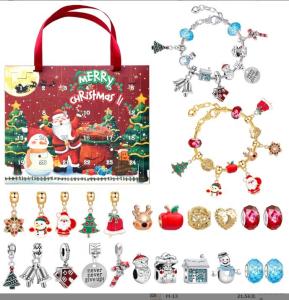 China Christmas Gift Box Blind Box Toys for 14 Years up Baby Toys DIY Advent Calendar Bracelet wholesale