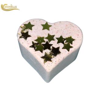 China Personalized Heart Shape Fizzy Bubble Bath Bomb For Women / Girl Gift wholesale